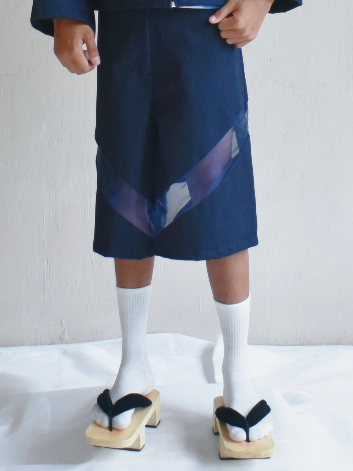 The MVN Denim Shorts in Navy