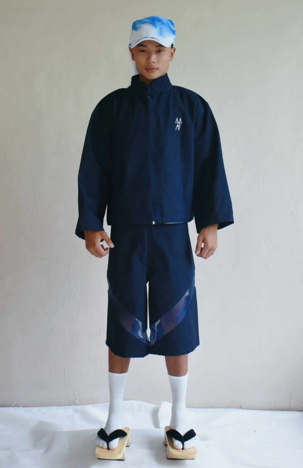 Silver Rorschach Denim Jacket