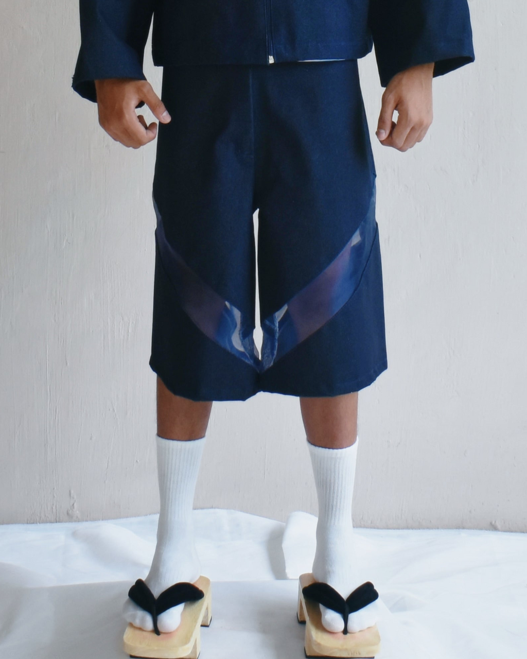 The MVN Denim Shorts in Navy