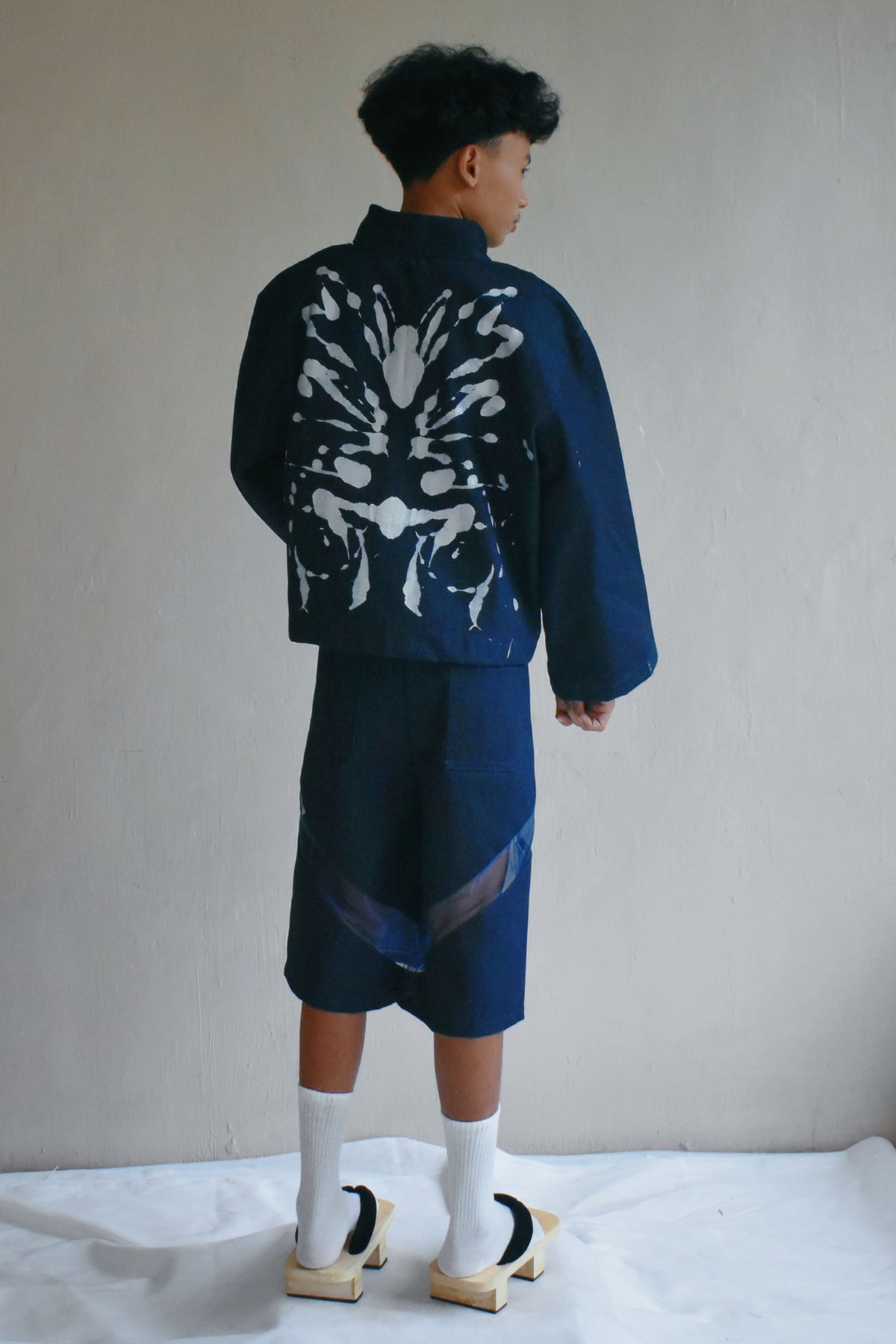 Silver Rorschach Denim Jacket
